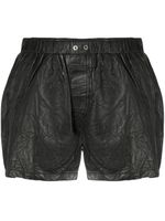 Zadig&Voltaire short à taille haute et effet froissé - Noir - thumbnail