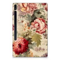 Siliconen Hoesje voor Samsung Galaxy Tab S7 Plus | S8 Plus Bloemen