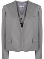 Low Classic ensemble blazer-débardeur à col v - Gris