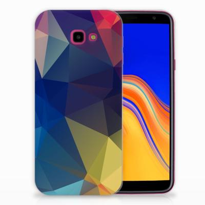 Samsung Galaxy J4 Plus (2018) TPU Hoesje Polygon Dark Samsung Galaxy J4 Plus (2018) TPU Hoesje Polygon Dark