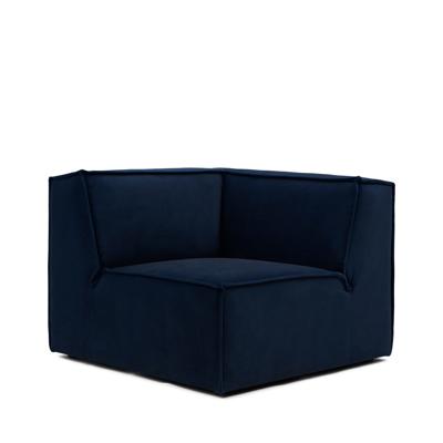 Rivièra Maison Modulaire Bank 'The Jagger' Corner, Velvet, kleur Midnight Blue