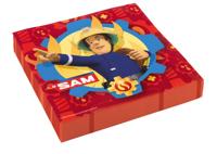 Amscan servetten Brandweerman Sam 33 cm 20 stuks multicolor