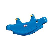 little tikes 487900070 Walvis Wipwap- Actief Spelen voor Kinderen - Eenvoudige Handgrepen en Stabiel Zadel voor Extra Veiligheid - Zitjes voor Maximaal 3 Kinderen - Duurzaam - Blauw,44.45 x 48.26 x 106.68 cm