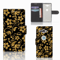 Sony Xperia XZ2 Compact Hoesje Gouden Bloemen