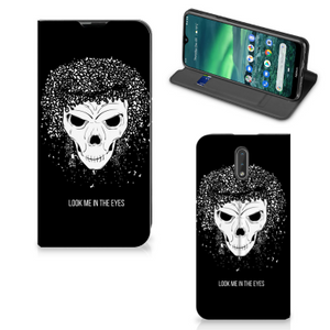 Mobiel BookCase Nokia 2.3 Skull Hair