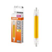 OSRAM LED Slim Line slanke meerkleurige LED-lamp met R7s retrofit-basis, 8 W / 806 lm, helder, warm wit licht met 2700 K, niet-dimbaar, IP20, loodvrij glas, 16 mm diameter.