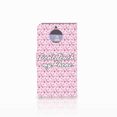 Motorola Moto G5S Plus Portemonnee Hoesje Flowers Pink DTMP