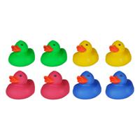 Rubber badeendjes - 8x stuks - badkamer fun artikelen - size 5 cm - kunststof