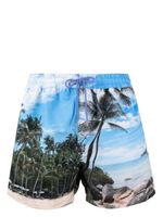 Paul Smith short de bain à imprimé Paradise - Bleu