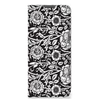 Nokia G50 Smart Cover Black Flowers