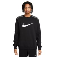 Nike Sportswear Fleece Crew Sweater Zwart Wit Grijs - thumbnail