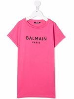 Balmain Kids t-shirt à logo imprimé - Rose - thumbnail