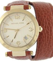 Horlogeband Michael Kors MK2295 Onderliggend Leder Bruin 21mm