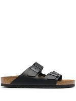 Birkenstock sandales en cuir à boucle - Noir - thumbnail