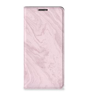 Motorola Edge 20 Pro Standcase Marble Pink - Origineel Cadeau Vriendin