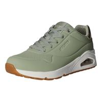 Skechers dames Uno Golden Air sportschoenen, Sage Durabuck/Silver Trim, 38 EU