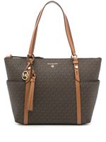 Michael Kors sac cabas en cuir à imprimé monogrammé - Marron