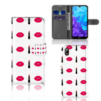 Huawei Y5 (2019) Telefoon Hoesje Lipstick Kiss - thumbnail