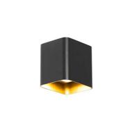 QAZQA Moderne wandlamp zwart incl. LED IP54 vierkant - Evi - thumbnail