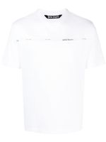 Palm Angels t-shirt à bande logo - Blanc