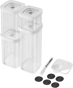 Zwilling Vacuüm Vershoudbakjes Fresh & Save - Kunststof - Transparant - 6-delige set