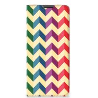 Motorola Moto G51 5G Hoesje met Magneet Zigzag Multi Color