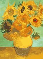 Best Pause schilderen op nummer DIY Zonnenbloemen