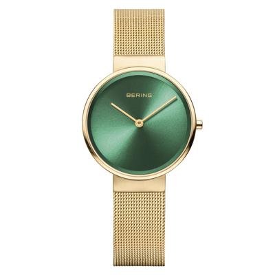 Bering 14531-338 Goud Groen Dameshorloge