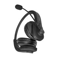 LogiLink BT0060 hoofdtelefoon/headset Draadloos Hoofdband Kantoor/callcenter Bluetooth Zwart - thumbnail