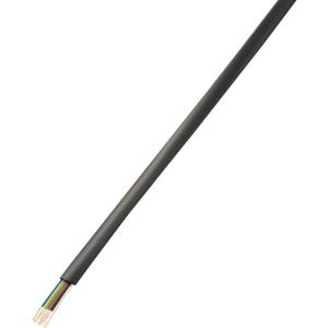 TRU COMPONENTS 1564535 Telefoonkabel 6 x 0.08 mm² Zwart 50 m