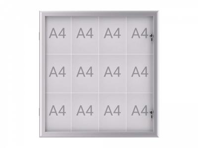 Maul Wissellijst MAULexcite Voor papierformaat: 12 x DIN A4 Tegen regen beschermde buitenruimte 6654208 Aluminium Zilver 1 stuk(s)
