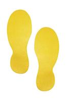 Vloermarkering voetvorm geel 5 paar