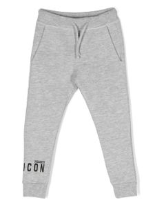 DSQUARED2 KIDS pantalon de jogging à logo imprimé - Gris