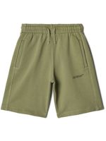 Off-White Kids short de jogging Scribble en coton - Vert - thumbnail