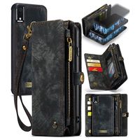 iPhone XR Caseme 2-in-1 Multifunctioneel Portemonnee Hoesje - Zwart