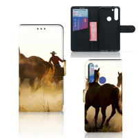 Motorola Moto G8 Telefoonhoesje met Pasjes Design Cowboy