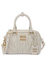 Miu Miu mini sac en cuir Nappa à design matelassé - Blanc - thumbnail