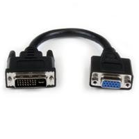 CABLE ADAPTATEUR DVI VERS VGA DE 20 CM - MALE/FEMELLE