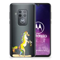 Motorola One Zoom Telefoonhoesje met Naam Horse Color - thumbnail