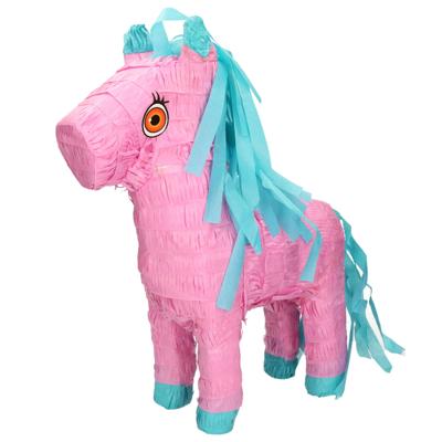 Pinata paard - roze - papier - 50 x 35 cm Pinata paard - roze - papier - 50 x 35 cm
