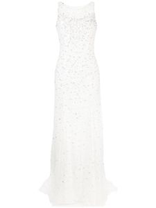 Jenny Packham Ida embellished pleated dress - Blanc