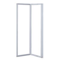 Plieger Economy badklapwand 120x141,2cm acrylglas en wit profiel SE2M30B41218