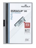 Klemmap Durable Duraclip A4 3mm 30 vellen grijs