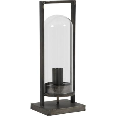 Tafellamp Justin 17x14x43cm antiek zwart Tafellamp Justin 17x14x43cm antiek zwart