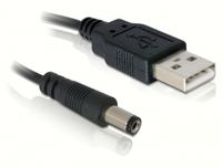 Delock 82197 Kabel USB-voeding > DC 5,5 x 2,1 mm Male 1,0 m