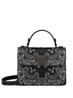 Philipp Plein sac porté épaule Superheroine à motif cachemire - Noir