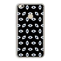 Eyes pattern: Huawei Ascend P8 Lite (2017) Transparant Hoesje