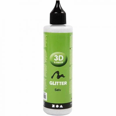 Creotime 3D liner 100 ml zilver Creotime 3D liner 100 ml zilver