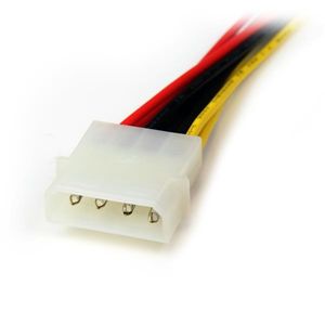 StarTech.com 30 cm LP4 naar 2x SATA Voedingskabel Y-adapter