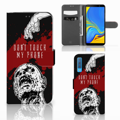 Samsung Galaxy A7 (2018) Portemonnee Hoesje Zombie Blood Samsung Galaxy A7 (2018) Portemonnee Hoesje Zombie Blood